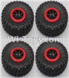 HB P1001 Car Parts-06-04 Whole wheel unit(4 set)-Red,HB P1001 RC 4WD Rock Crawler Spare parts Accessories,HB 1:10 4WD High Speed Buggy Parts
