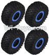 HB P1001 Car Parts-06-05 Whole wheel unit(4 set)-Blue,HB P1001 RC 4WD Rock Crawler Spare parts Accessories,HB 1:10 4WD High Speed Buggy Parts