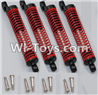 HB P1001 Car Parts-07-04 Shock Absorber(4pcs)-Red,HB P1001 RC 4WD Rock Crawler Spare parts Accessories,HB 1:10 4WD High Speed Buggy Parts