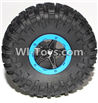HB P1801 P1802 P1803 car parts-03 Whole wheel unit(Include the Wheel hub and Tire lether)-(Color Random)-1pcs,HB P1801 P1802 P1803 RC 4WD Rock Crawler Spare parts Accessories,HB 1:18 4WD High Speed Buggy Parts
