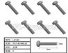 HG P407 LS100 Inner Hexagonal TM screws-Φ2x6mm(8pcs)