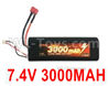 HG P408 Battery(1pcs)-7.4V 3000MAH 30C LiPo Battery Pack(1pcs)-G10404