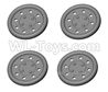 HG P408 Wheel hub cover-4pcs-HGJD-010