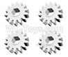 HG P408 Wheel linkage gear-4pcs-T=14,M=1-HM19-008