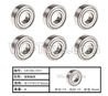 HG P408 Bearing-8pcs-Φ15xΦ10x4mm-LS16G-001