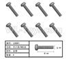 HG P408 Inner-Hexagonal TM machine screw-8pcs-Φ3x6mm- LS001