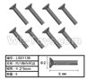 HG P408 Inner-Hexagonal KM machine screw-8pcs-Φ2x5mm-LS01136