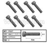 HG P408 Inner-Hexagonal TM machine screw with Cup head-8pcs-Φ2x3mmP007