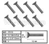 HG P408 Inner-Hexagonal KB machine screw-8pcs-Φ2.6x12mm-P010