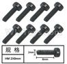 HG P408 Cup Head Inner-Hexagonal HM machine screw-8pcs-Φ2x8mm-W05010