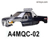 HG P410 Parts A4MQC-02 RC Body Shell,RC Car Shell unit for 1/10 HengGuan P410 Raptor Pickup RC Car Vehicles Model. Black Color