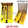 HG P410 Parts Screws Driver.Total 45-IN-1 Package for 1/10 HengGuan P410 Raptor Pickup RC Car Vehicles Model.