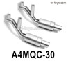 HG P410 Parts A4MQC-30 Single exhaust cylinder assembly (small) for 1/10 HengGuan P410 Raptor Pickup RC Car Vehicles Model.
