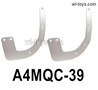 HG P410 Parts A4MQC-39 Bumper bracket,2mm thick for 1/10 HengGuan P410 Raptor Pickup RC Car Vehicles Model.