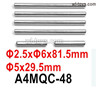 HG P410 Parts A4MQC-48 Gear box connecting rod for P410 Car.The size is 2.5X6X81.5mm,5X29.5mm and double-headed tapping M3.