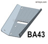 HG P410 Parts BA43 chassis guard for 1/10 HengGuan P410 Raptor Pickup RC Car Vehicles Model.2mm thick,oxidized after sandblasting.