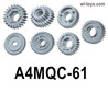 HG P410 Parts A4MQC-61 Plastic gear set for 1/10 HengGuan P410 Raptor Pickup RC Car Vehicles Model.