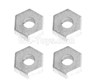 HG P601 Hexagon wheel seat,Tire adapter(4pcs) Parts-H01004