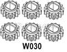 HG P602 Differential gear B-6PCS-W030