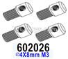 HG P602 Rearview mirror bracket head-602026 4pcs,∅4X8mm M3