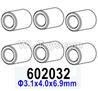 HG P602 Aluminum tube-602032,Φ3.1x4.0x6.9mm