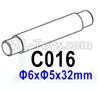 HG P602 Middle gearbox movable axis-C016,Φ6xΦ5x32mm