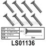 HG P602 P001 Screws-3x8mm,Hexagon KM Screws