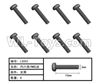 HG P801 P802 Parts-LS002 Inner-Hexagon TB screws(8pcs)-Φ3X10mm