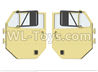 HG P801 P802 Parts-8012-P0007 Door assembly(Left and Right)-(Green or Yellow)
