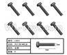 HG P803A W05013 Parts.Inner-Hexagon TB screws. Total 8pcs. The size is Φ3X6mm