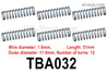 HG P806 Suspension damping spring (hard). TBA032.