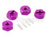 HSP 94188 spare parts-122042 102042 02100 02134-03 Upgrade Aluminum Wheel Hex Mount(4pcs)-Purple,Upgrade HSP 94188 RC Car Truck Parts,Upgrade HSP 1:10 RC Truck Spare parts Accessories,HSP 94188 Upgrade Parts