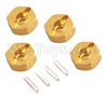 HSP 94188 spare parts-122042 102042 02100 02134-04 Upgrade Aluminum Wheel Hex Mount(4pcs)-Golden,Upgrade HSP 94188 RC Car Truck Parts,Upgrade HSP 1:10 RC Truck Spare parts Accessories,HSP 94188 Upgrade Parts