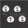 HSP 94188 spare parts-122049 (02055)-03 Upgrades M4 Aluminum Alloy Locknuts(4pcs)-Silver,Upgrade HSP 94188 RC Car Truck Parts,Upgrade HSP 1:10 RC Truck Spare parts Accessories,HSP 94188 Upgrade Parts