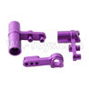 HSP 94188 spare parts-12257 102057 02025 02075-04 Upgrade Aluminum Steering Servo Saver Complete-Purple,Upgrade HSP 94188 RC Car Truck Parts,Upgrade HSP 1:10 RC Truck Spare parts Accessories,HSP 94188 Upgrade Parts