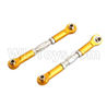 HSP 94188 spare parts-166617 166017 106017 (06016 08042)-09 Upgrade Aluminum Front or Rear Servo Link Rod(2pcs)-Golden,Upgrade HSP 94188 RC Car Truck Parts,Upgrade HSP 1:10 RC Truck Spare parts Accessories,HSP 94188 Upgrade Parts