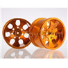 HSP 94188 spare parts-188839-02 Upgrade Aluminum Wheel Rim ,Upgrade Metal Wheel hub(2pcs)-Orange,Upgrade HSP 94188 RC Car Truck Parts,Upgrade HSP 1:10 RC Truck Spare parts Accessories,HSP 94188 Upgrade Parts