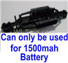 HaiBoXing 12811B Parts-01-02 12600BT Chassis,Bottom frame(The sieze has changed,It can only be used for 1500mAH Battery),HBX 12811B Car Parts,HaiBoXing 12811B RC Truck Spare parts Accessories,1:12 4WD High Speed Buggy Parts