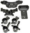 HaiBoXing 12811B Parts-06-01 12605R Front And Rear shockproof board,Shock Absorbers board & Rear wheel seat(2pcs) & Steering Cup(2pcs),HBX 12811B Car Parts,HaiBoXing 12811B RC Truck Spare parts Accessories,1:12 4WD High Speed Buggy Parts