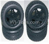 HaiBoXing 12811B Parts-12-01 12056 12039 Front and Rear Wheels Complete(4PCS)-(Include the Wheel hub and Tire lether),HBX 12811B Car Parts,HaiBoXing 12811B RC Truck Spare parts Accessories,1:12 4WD High Speed Buggy Parts