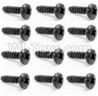 HaiBoXing 12811B Parts-39 S018 Round Head Self Tapping Screw-2.6x8mm(12PCS),HBX 12811B Car Parts,HaiBoXing 12811B RC Truck Spare parts Accessories,1:12 4WD High Speed Buggy Parts