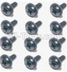 HaiBoXing 12811B Parts-46 S160 Flange Head Self Tapping Screws 2.6X8mm(12PCS),HBX 12811B Car Parts,HaiBoXing 12811B RC Truck Spare parts Accessories,1:12 4WD High Speed Buggy Parts