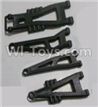 HaiBoXing 12812 Parts-04-01 12603 Front And Rear Suspension Arms,Front And Rear Swing Arm(Total 4PCS),HBX 12812 Car Parts,HaiBoXing 12812 RC Truck Spare parts Accessories,1:12 4WD High Speed Buggy Parts
