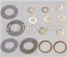 HaiBoXing 12812 Parts-20 12617 Washers-4PCS(φ6.3X12.5X0.2mm) & Washers-8PCS(φ2.7X5.5X0.3mm) & Washers-2PCS(φ8.2X10.5X0.3mm),HBX 12812 Car Parts,HaiBoXing 12812 RC Truck Spare parts Accessories,1:12 4WD High Speed Buggy Parts