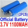 HaiBoXing 12812 Parts-22-01 12619A Official 3.7V 1100mAH Battery(Li-ion Batteries)-2pcs,HBX 12812 Car Parts,HaiBoXing 12812 RC Truck Spare parts Accessories,1:12 4WD High Speed Buggy Parts