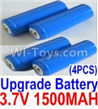 HaiBoXing 12812 Parts-22-03 Upgrade 7.4V 2800MAH Battery & Charger & Conversion wire & Magic straps,HBX 12812 Car Parts,HaiBoXing 12812 RC Truck Spare parts Accessories,1:12 4WD High Speed Buggy Parts