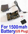 HaiBoXing 12812 Parts-22-15 12642 Charge Box and Charger(USA Standard Socket)-(Can only be used for 1500mah Battery),HBX 12812 Car Parts,HaiBoXing 12812 RC Truck Spare parts Accessories,1:12 4WD High Speed Buggy Parts