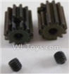 HaiBoXing 12812 Parts-31 12060 Motor Pinion Gears 12T(12 Teeth) & Set Screws-3X3mm(2pcs),HBX 12812 Car Parts,HaiBoXing 12812 RC Truck Spare parts Accessories,1:12 4WD High Speed Buggy Parts