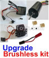 HaiBoXing 12812 Parts-36-01 Upgrade Brushless kit(Include ESC,Brushless motor,Sero,motor gear,screws,and wire),HBX 12812 Car Parts,HaiBoXing 12812 RC Truck Spare parts Accessories,1:12 4WD High Speed Buggy Parts