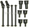 HaiBoXing 12813 Parts-05-01 12604R Front and Rear Drive Shaft Kit(Dog bones)-4pcs & Dogbone Cups(6pcs),HBX 12813 Car Parts,HaiBoXing 12813 RC Truck Spare parts Accessories,1:12 4WD High Speed Buggy Parts